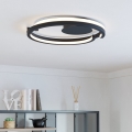 Eglo - Dimbare LED-plafondlamp 2x LED/20 W/230 V 2700–6500 K Ø 48 cm zwart + afstandsbediening