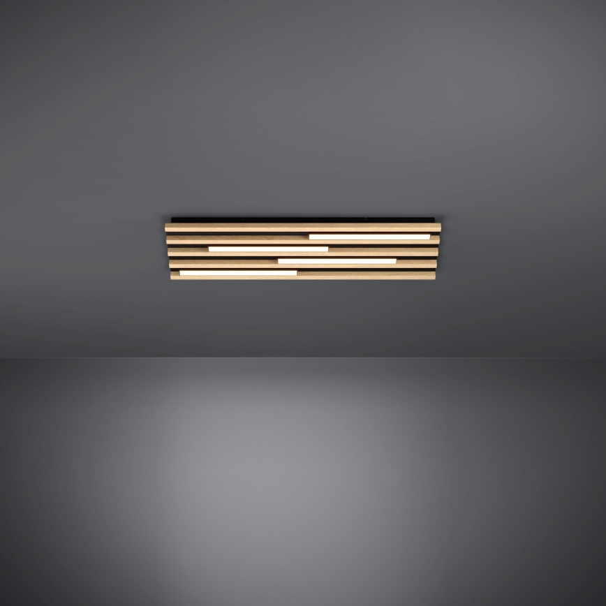 Eglo - Dimbare LED Plafondlamp 4xLED/9W/230V 3000K 22x78 cm bruin