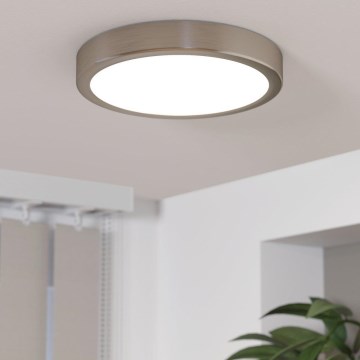 Eglo - Dimbare LED Plafondlamp LED/17W/230V mat chroom