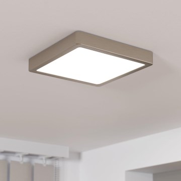 Eglo - Dimbare LED Plafondlamp LED/17W/230V mat chroom