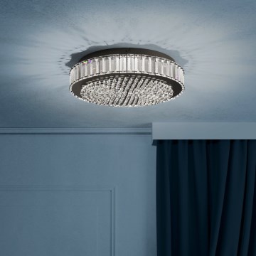 Eglo - Dimbare LED plafondlamp LED/23,5W/230V 4000K zwart