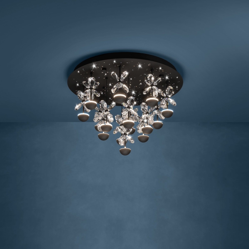 Eglo - Dimbare LED plafondlamp LED/27W/230V 3000K zwart