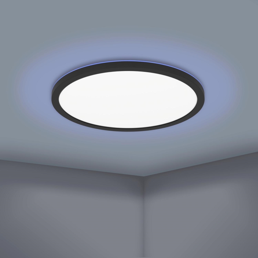 Eglo - Dimbare LED RGBW Plafond Lamp LED/16,5W/230V zwart ZigBee