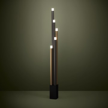 Eglo - Dimbare LED Staande lamp 5xLED/3,7W/230V 3000K antraciet/goud