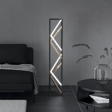 Eglo - Dimbare LED Staande lamp LED/23W/230V 2700-6500K zwart/goud + afstandsbediening