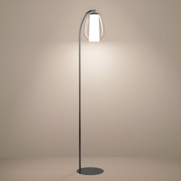 Eglo - Dimbare LED-vloerlamp LED/7W/230V + LED/1,6W 2200-6500K zwart chroom