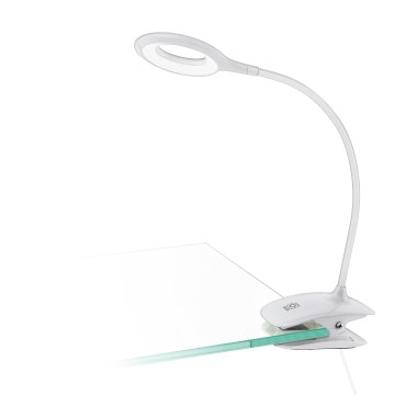 Eglo - Dimbare oplaadbare LED-aanraaklamp met clip LED/3,2W/5V 500 mAh wit