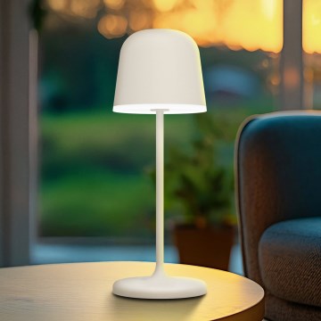 Eglo - Dimbare, oplaadbare LED-tafellamp voor buiten met aanraakbediening LED/1,8W/5V 2500/3000/4000K 2500 mAh IP54 crème