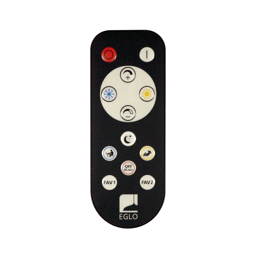Eglo - Dimbare LED-plafondlamp LED/43W/230V wit + afstandsbediening