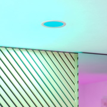 Eglo - dimbare RGBW-LED inbouwspot voor badkamer LED/9,5W/230V 2700-6500K Ø 16,8 cm IP44 wit