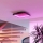 Eglo - Dimbare RGBW LED-plafondlamp LED/20W/230V 2700-6500K 35x35 cm zwart