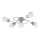 Eglo/Edi Lamp 54686 - LED Bevestigde Hanglamp 5xE14/6W/230V mat chroom