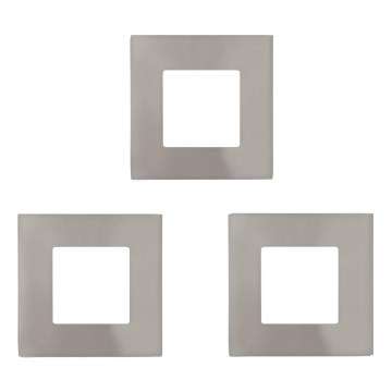 Eglo - Ensemble de 3 luminaires encastrés LED FUEVA LED/2,7W/230V 8,5x8,5 cm