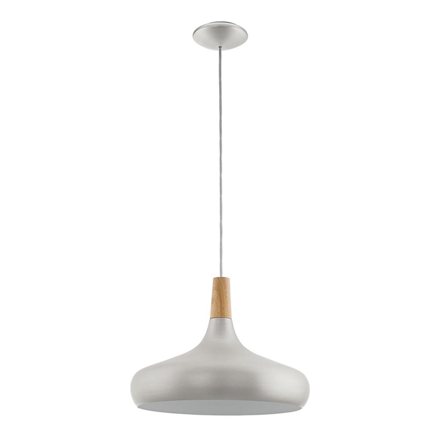 Eglo - Hanglamp 1xE27/60W/230V 400mm zilver