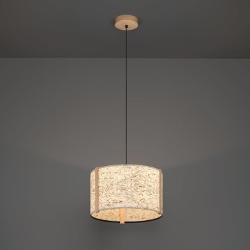 Eglo - Hanglamp aan een koord 1xE27/25W/230V beige