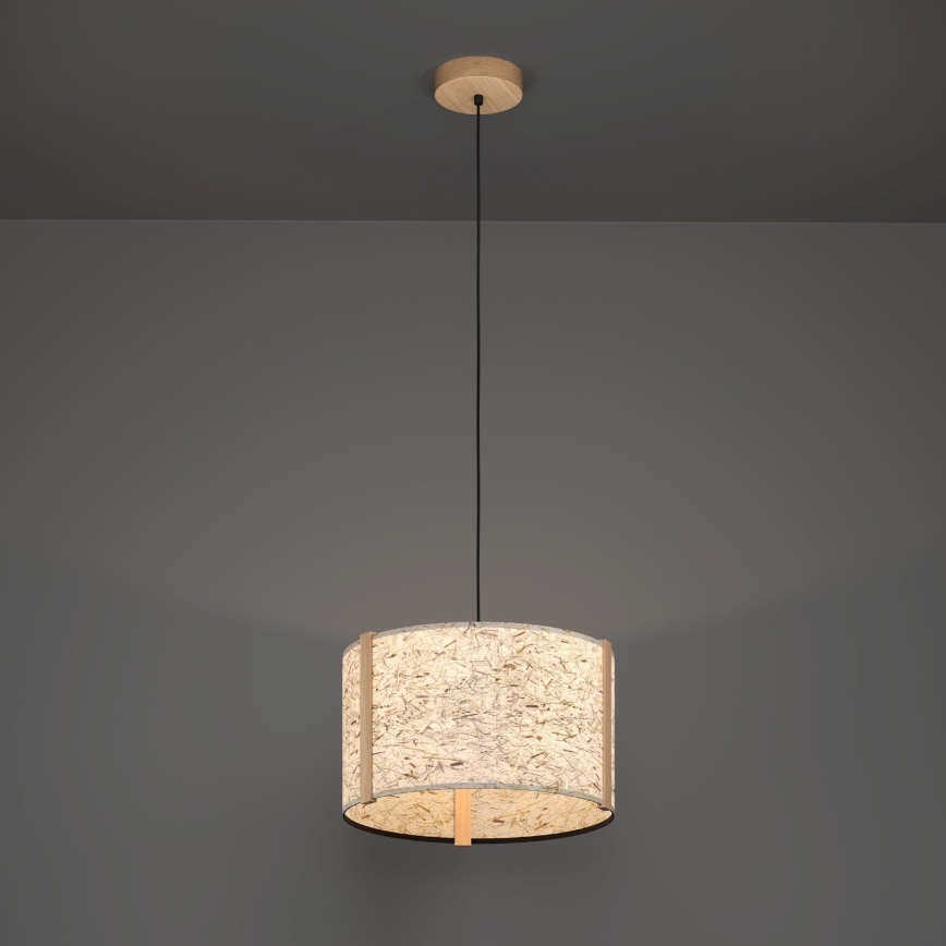 Eglo - Hanglamp aan een koord 1xE27/25W/230V beige