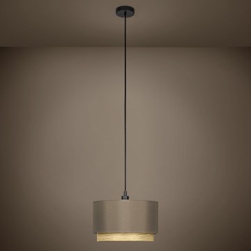 Eglo - Hanglamp aan een koord 1xE27/40W/230V bruin