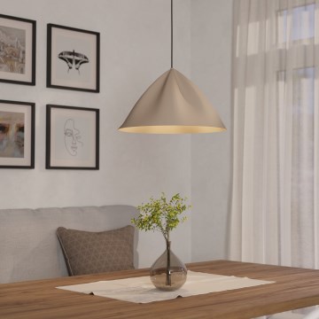 Eglo - Hanglamp aan een koord 1xE27/40W/230V crème