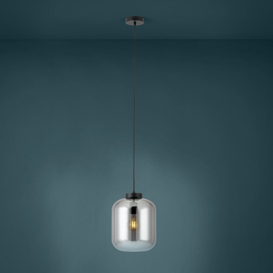 Eglo - Hanglamp aan een koord 1xE27/40W/230V diameter 25 cm gerookt