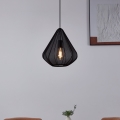Eglo - Hanglamp aan een koord 1xE27/40W/230V diameter 33,5 cm zwart
