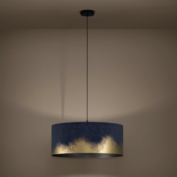 Eglo - Hanglamp aan een koord 1xE27/40W/230V diameter 53 cm blauw/goud