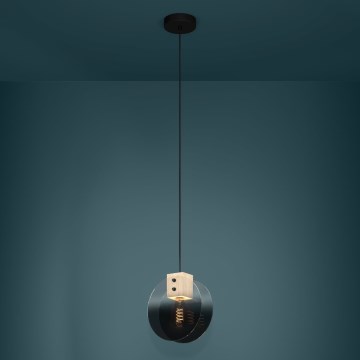 Eglo - Hanglamp aan een koord 1xE27/40W/230V gerookt