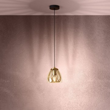 Eglo - Hanglamp aan een koord 1xE27/40W/230V goud