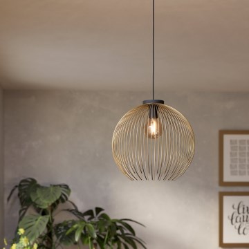 Eglo - Hanglamp aan een koord 1xE27/40W/230V goud