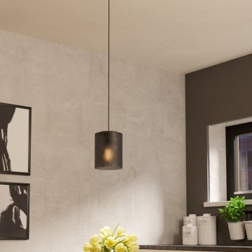Eglo - Hanglamp aan een koord 1xE27/40W/230V grijs