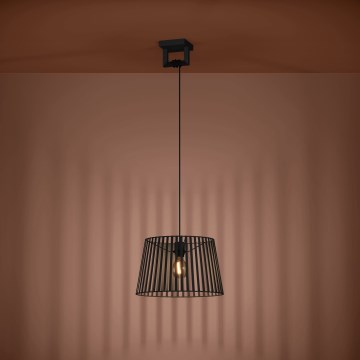 Eglo - Hanglamp aan een koord 1xE27/40W/230V zwart