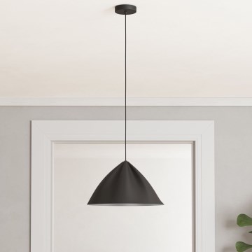 Eglo - Hanglamp aan een koord 1xE27/40W/230V zwart