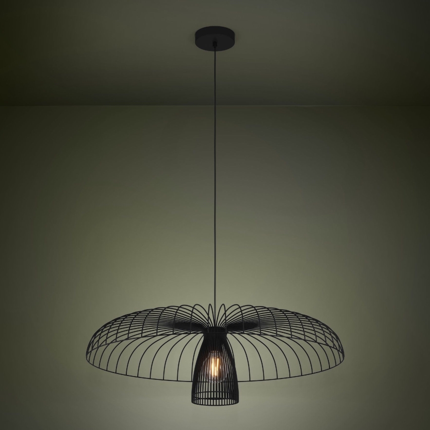 Eglo - Hanglamp aan een koord 1xE27/60W/230V diameter 77 cm zwart