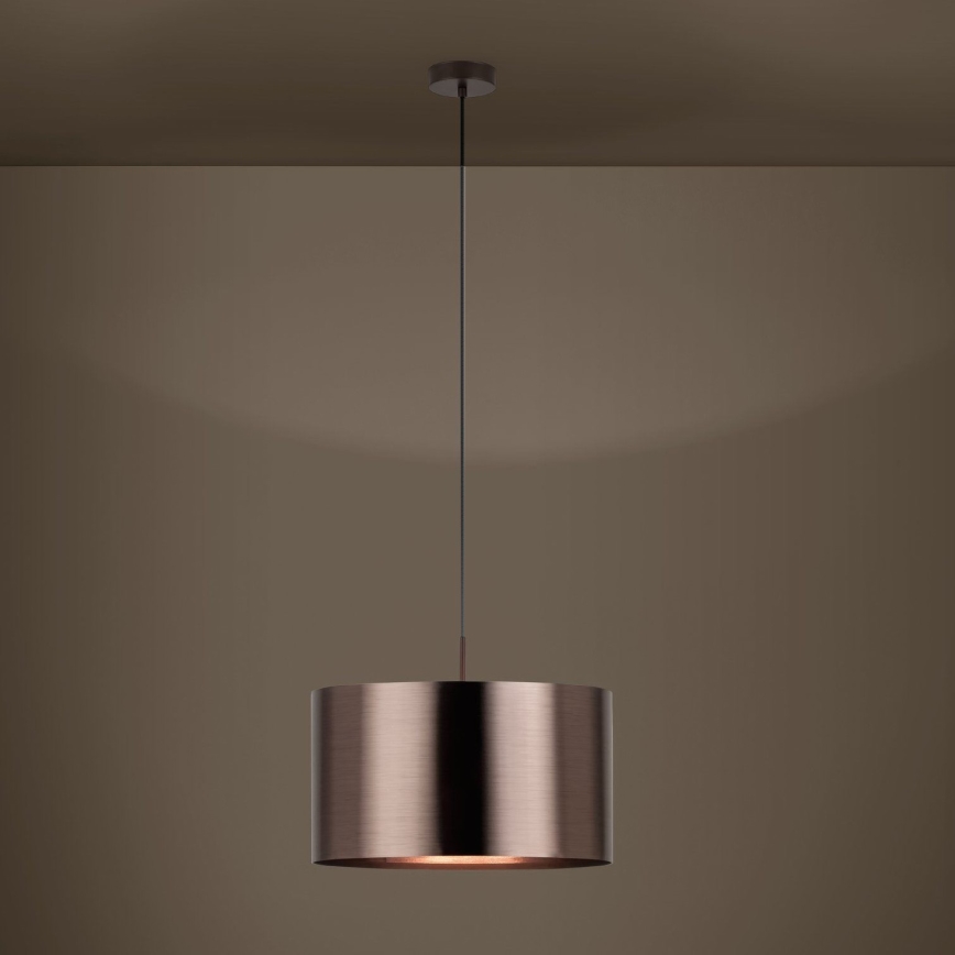 Eglo - Hanglamp aan een koord 1xE27/60W/230V koper