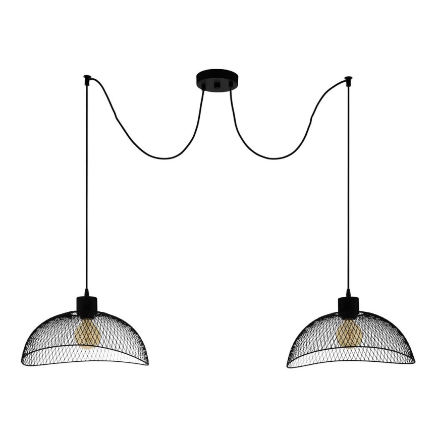 Eglo - Hanglamp aan een koord 2xE27/60W/230V spin