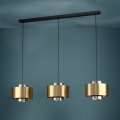 Eglo - Hanglamp aan een koord 3xE27/40W/230V goud