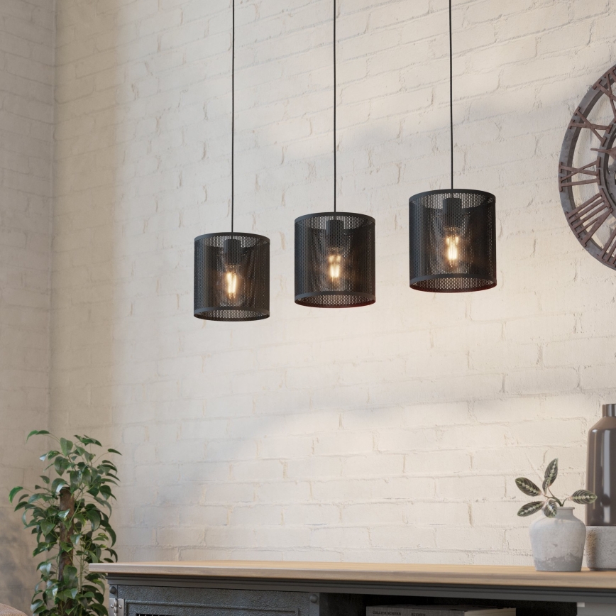 Eglo - Hanglamp aan een koord 3xE27/40W/230V