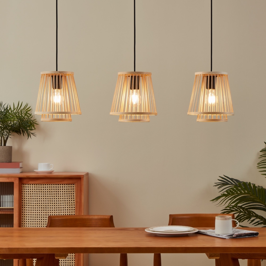 Eglo - Hanglamp aan een koord 3xE27/40W/230V
