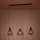 Eglo - Hanglamp aan een koord 3xE27/40W/230V zwart