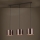 Eglo - Hanglamp aan een koord 3xE27/60W/230V koper