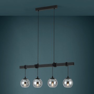 Eglo - Hanglamp aan een koord 4xE27/40W/230V