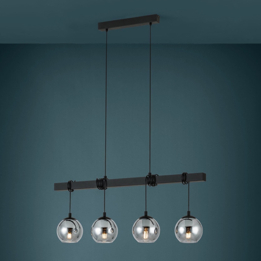 Eglo - Hanglamp aan een koord 4xE27/40W/230V