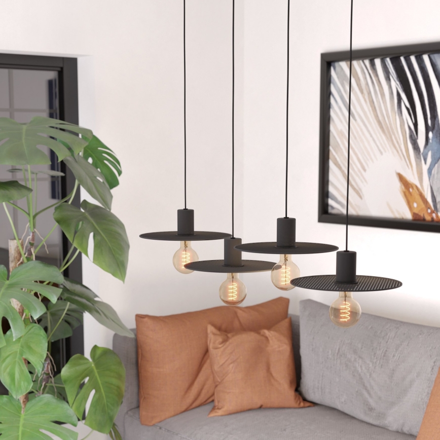Eglo - Hanglamp aan een koord 4xE27/40W/230V
