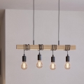 Eglo - Hanglamp aan een koord TOWNSHEND 4xE27/60W/230V - FSC gecertificeerd