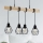 Eglo - Hanglamp aan een koord TOWNSHEND 4xE27/60W/230V - FSC gecertificeerd