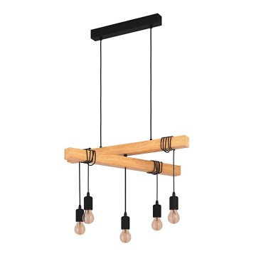 Eglo - Hanglamp aan een koord TOWNSHEND 5xE27/60W/230V