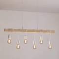 Eglo - Hanglamp aan een koord TOWNSHEND 6xE27/60W/230V - FSC gecertificeerd