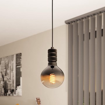Eglo - Hanglamp aan kabel 1xE27/40W/230V zwart
