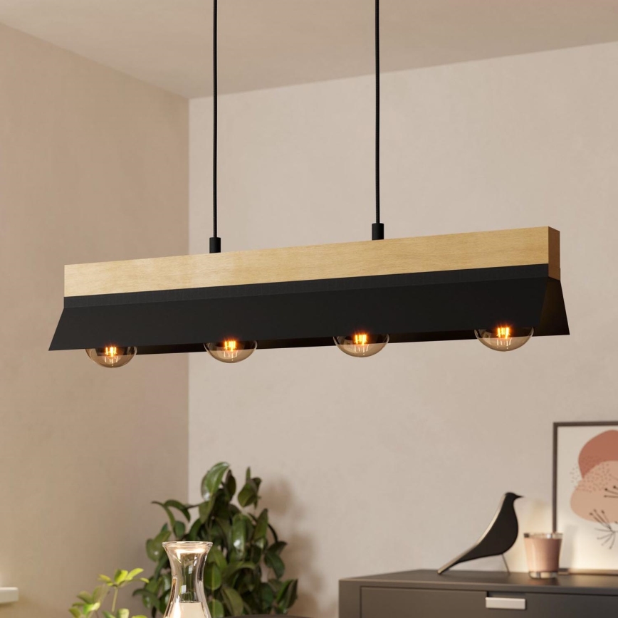 Eglo - Hanglamp aan kabel 4xE27/40W/230V