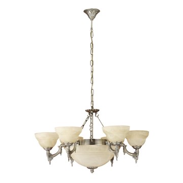 EGLO - Hanglamp aan ketting 9xE14/60W alabaster glas