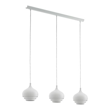 Eglo - Hanglamp aan koord 3xE27/60W/230V wit